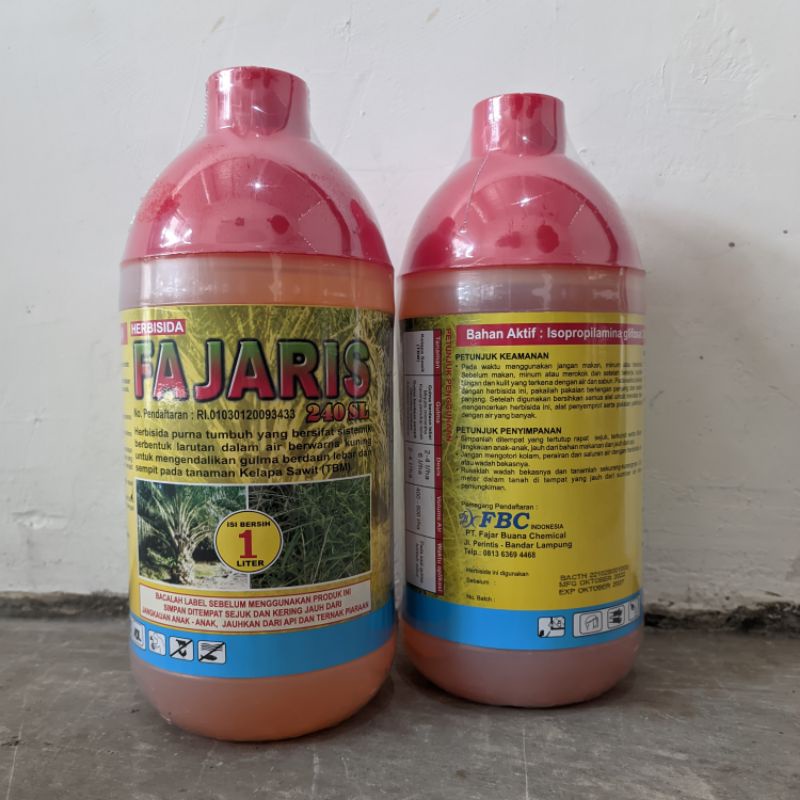 Obat Pembasmi Rumput Herbisida Sistemik FAJARIS 240 SL 1Liter
