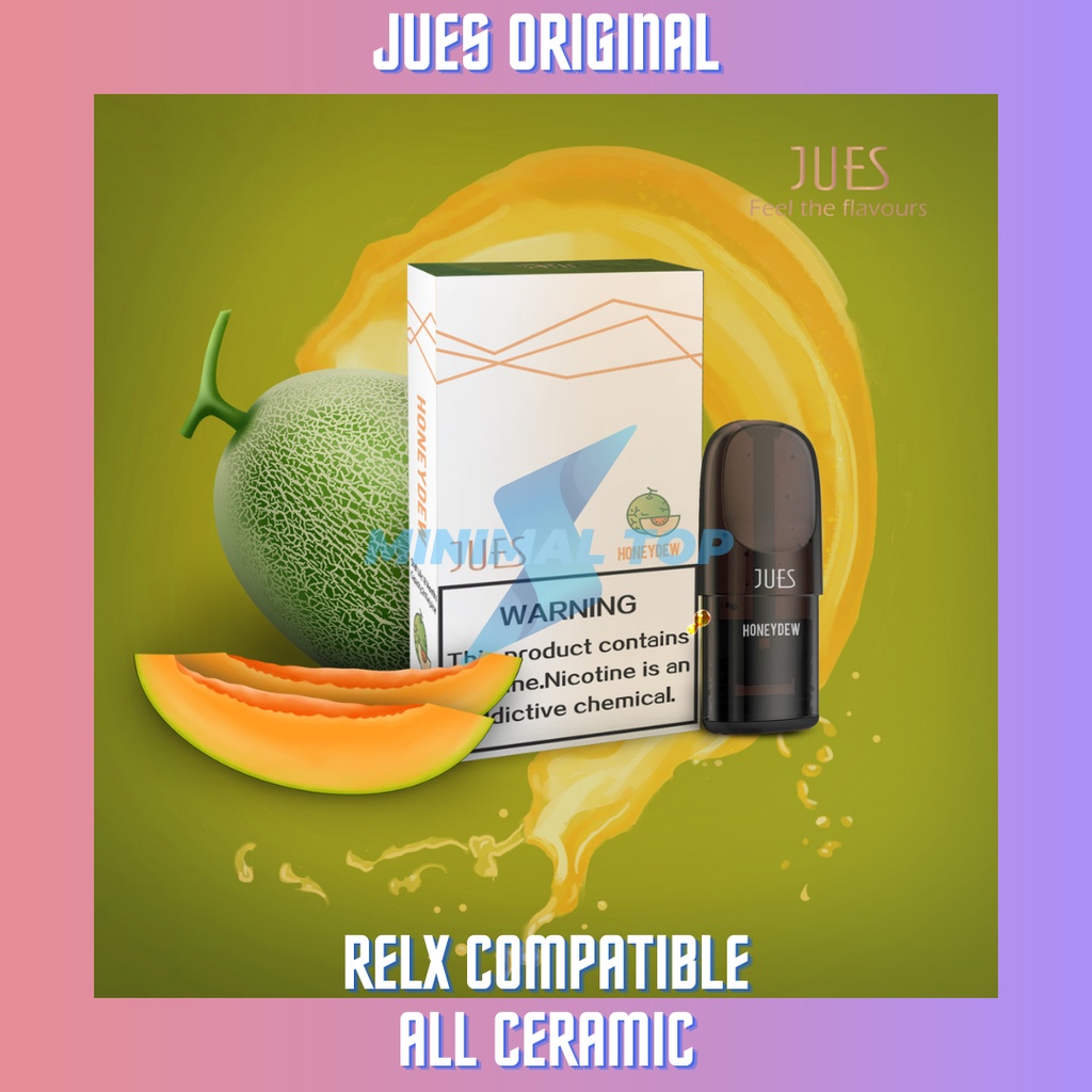 JUES Pods Pro Honeydew atau Melon (Cocok dengan Relx Infinity Essential Phantom)