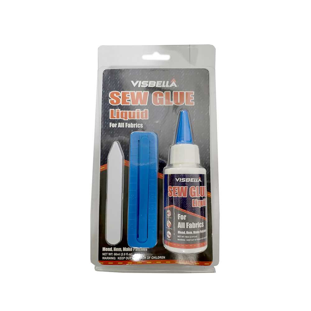 ( 100% BARANG ORI ) VISBELLA Cairan Liquid Lem Perekat Kain Kulit Sew Glue 60ml - VS255