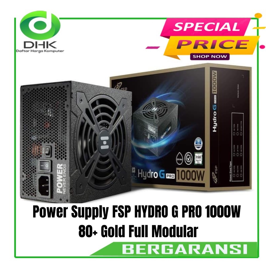 Power Supply FSP HYDRO G PRO 1000W 80+ Gold Full Modular