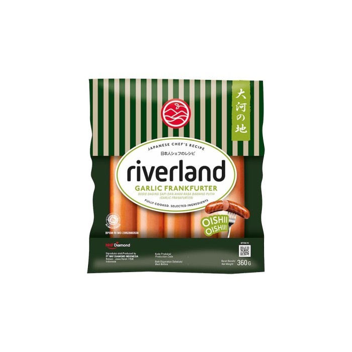 

Riverland Garlic Frankfurter Sausage / Sosis Ala Jepang 360 gr