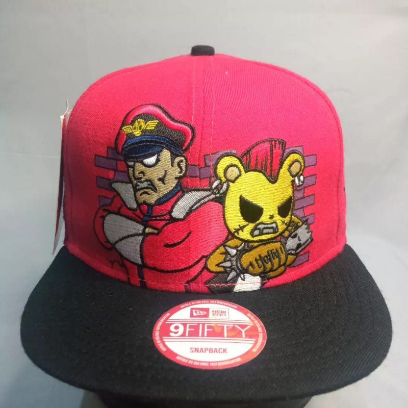 Topi Snapback New Era X Tokidoki Street Fighter Merah (New)
