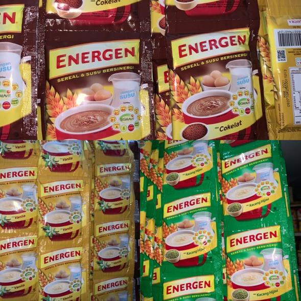 

[PRODUK QCTGU] Energen renceng 10 sachet x 30gr coklat vanila kacang ijo 30gram MEG