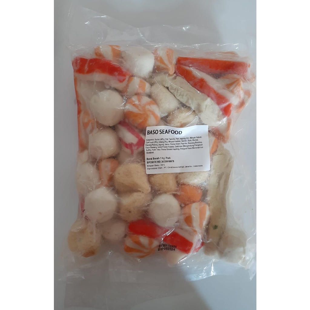 

Baso Seafood Mix 1kg Campur Berbagai Jenis