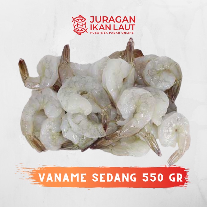 

Udang Vaname Kupas Dadakan Segar Ukuran Sedang - 550 ~ 650 Gram