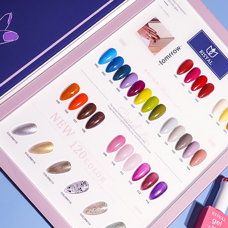 MSY 120 Colors Nail Display BOOK ACRYLIC FREE KUKU PALSU/Buku Display Nail Art Salon Katalog