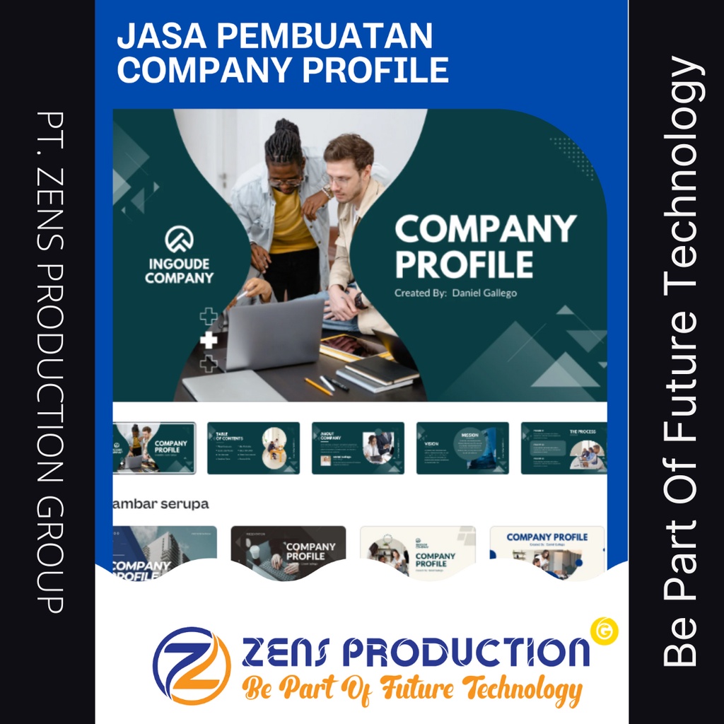 JASA PEMBUATAN COMPANY PROFILE + CETAK