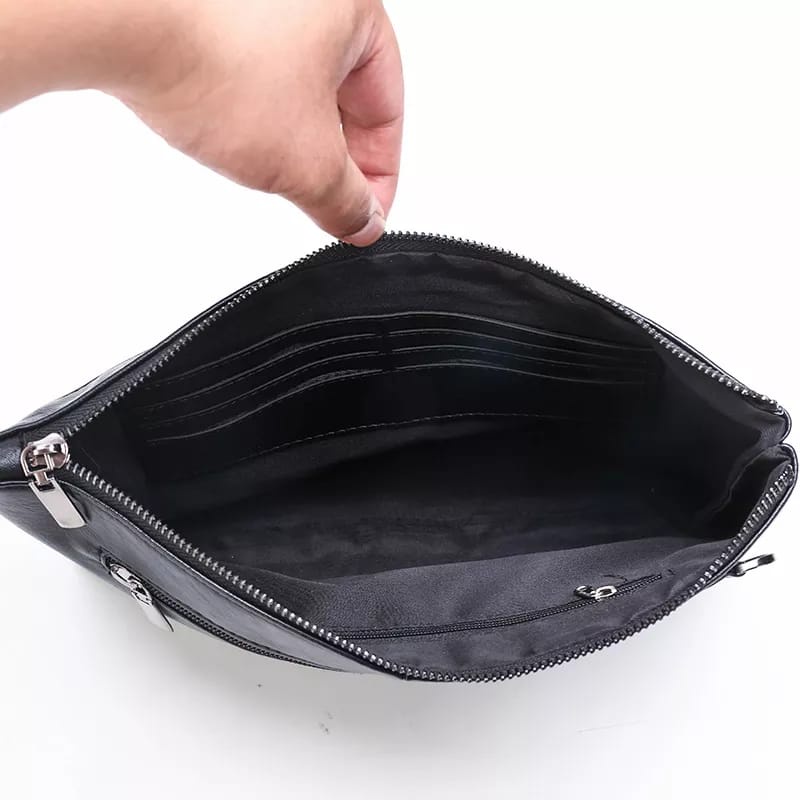 Dompet Clutch kulit Pria  Bisa Wanita Cowok premium wallet laki laki Kekinian Terbaru