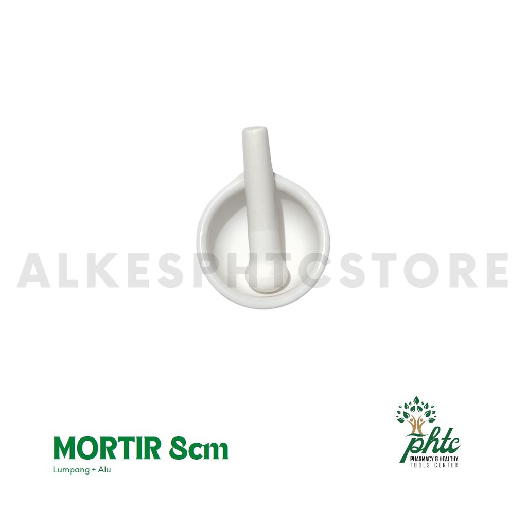 Mortir 8cm l Lumpang + Alu / Stamper Diameter 8 cm