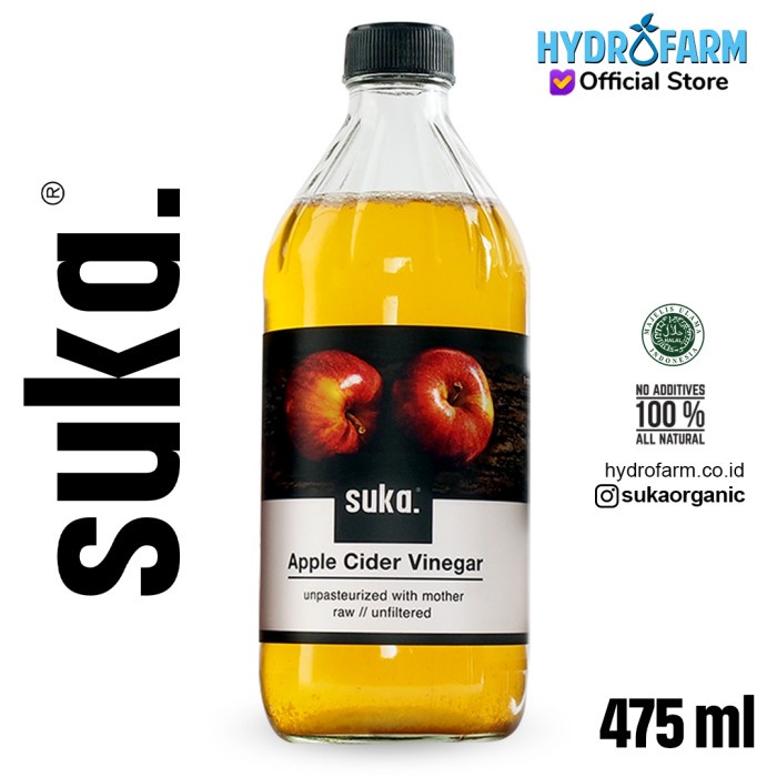 

Suka - Apple Cider Vinegar with Mother / Cuka Apel (475ml)