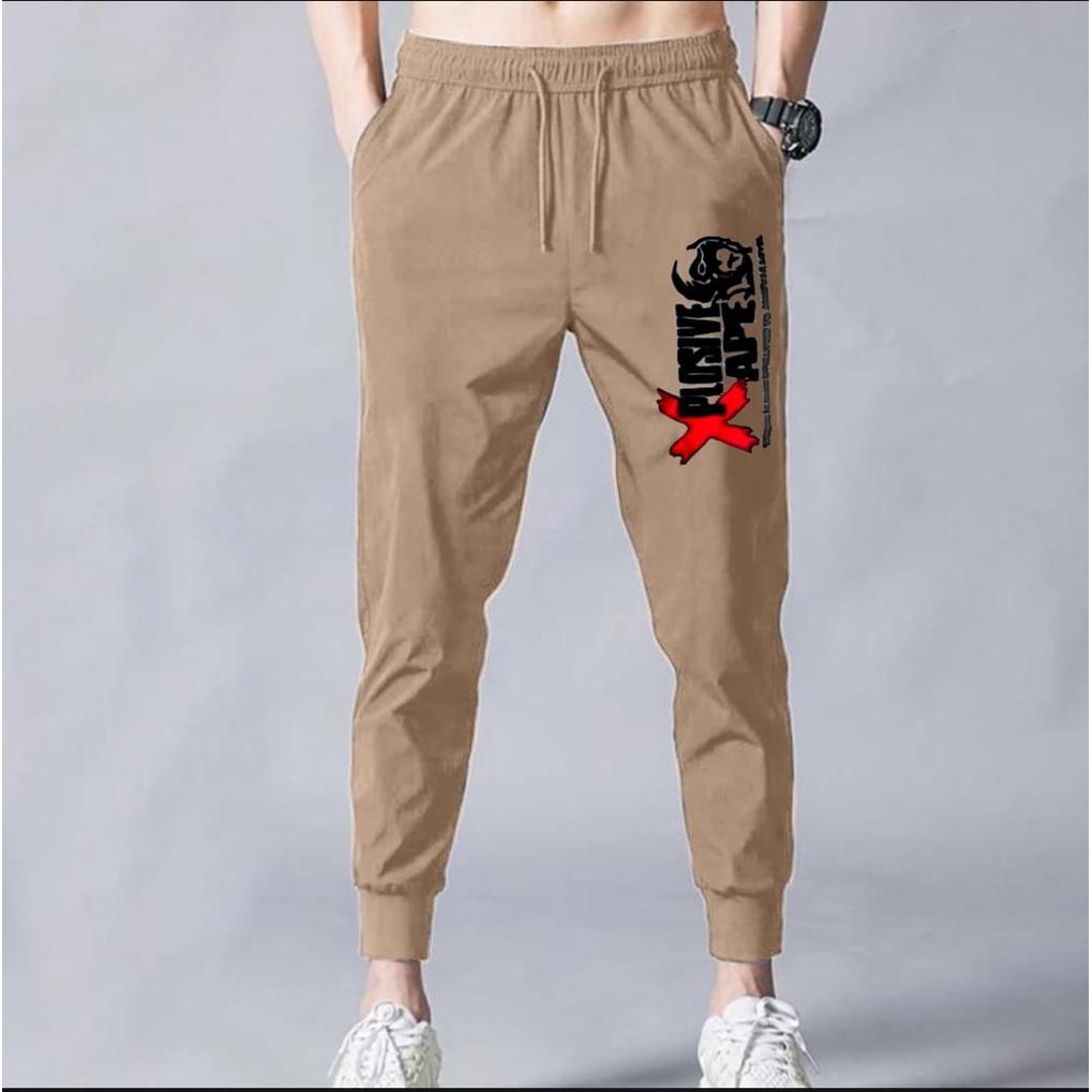 CELANA JOGGER PANJANG PRIA APE /CELANA SPORTY/CELANA KOREA