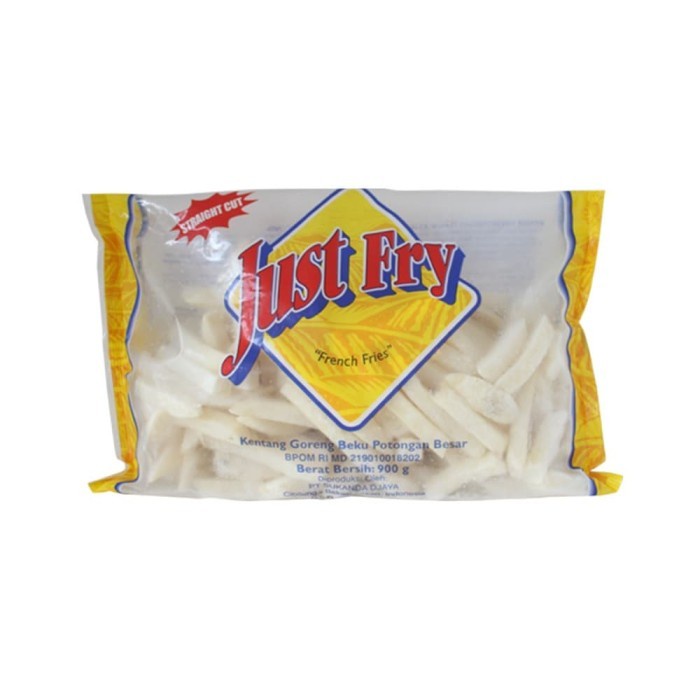 

Just Fry French Fries Frozen Straight Cut Kentang Beku 900 gr