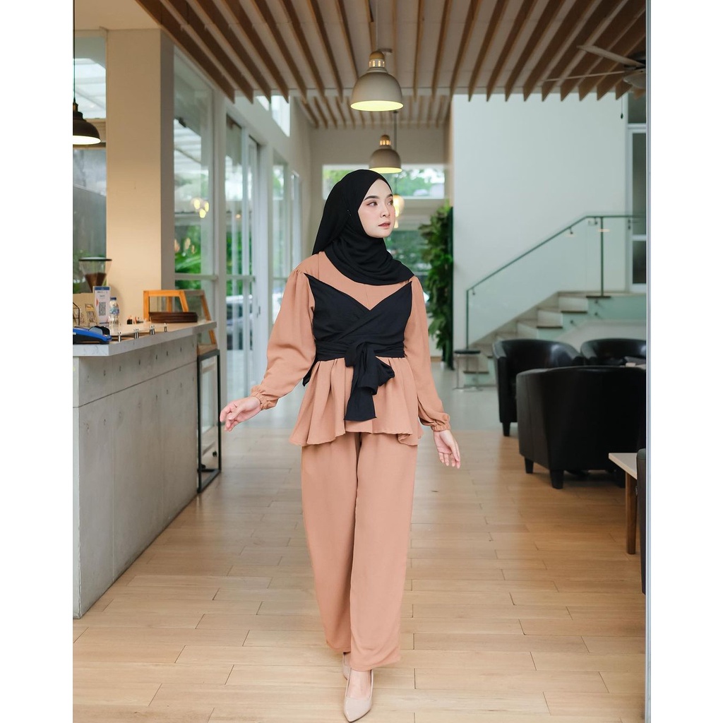 LESTI SETCEL - SETELAN WANITA - SETELAN OVERSIZE