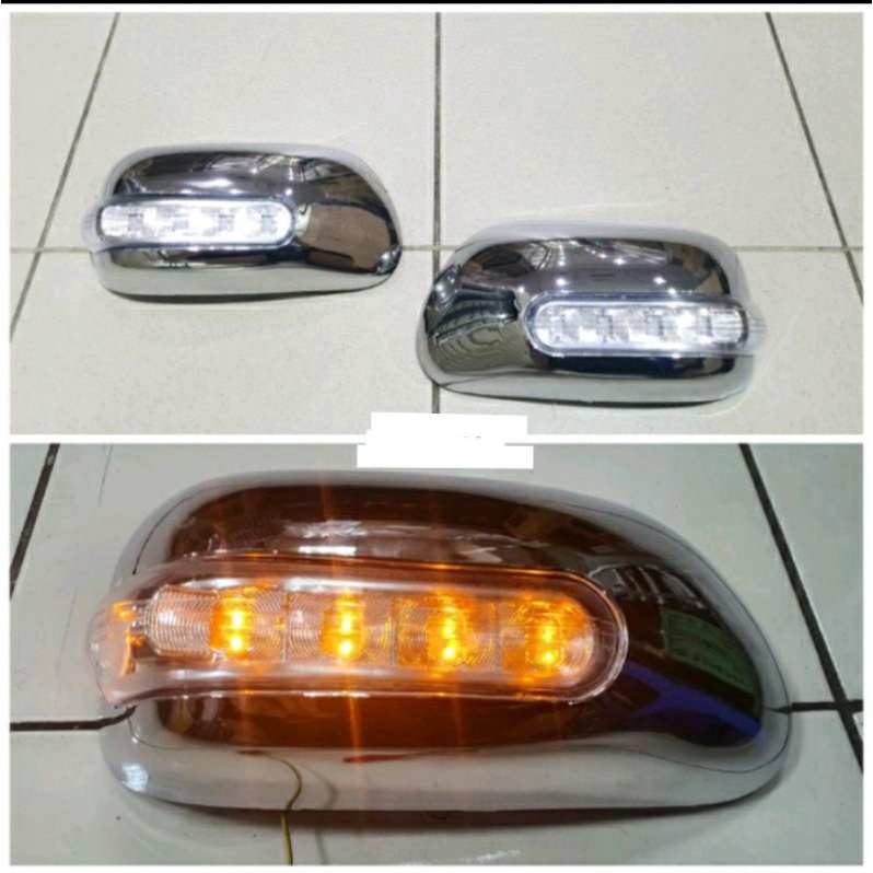 Cover spion mirror cover lampu mobil Avanza 2004 2005 2006 2007 2008 2009 2010 2011 model ganti chro