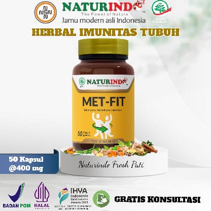 Vitamin Daya Tahan Tubuh Dewasa Obat Daya Tahan Tubuh Obat Herbal Metabolisme Tubuh Met-Fit Naturind