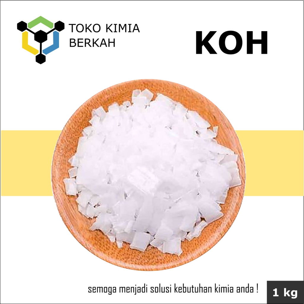 

KOH / Potassium Hydroxide / Kalium Hidroksida Ex. UNID Korea - 1Kg