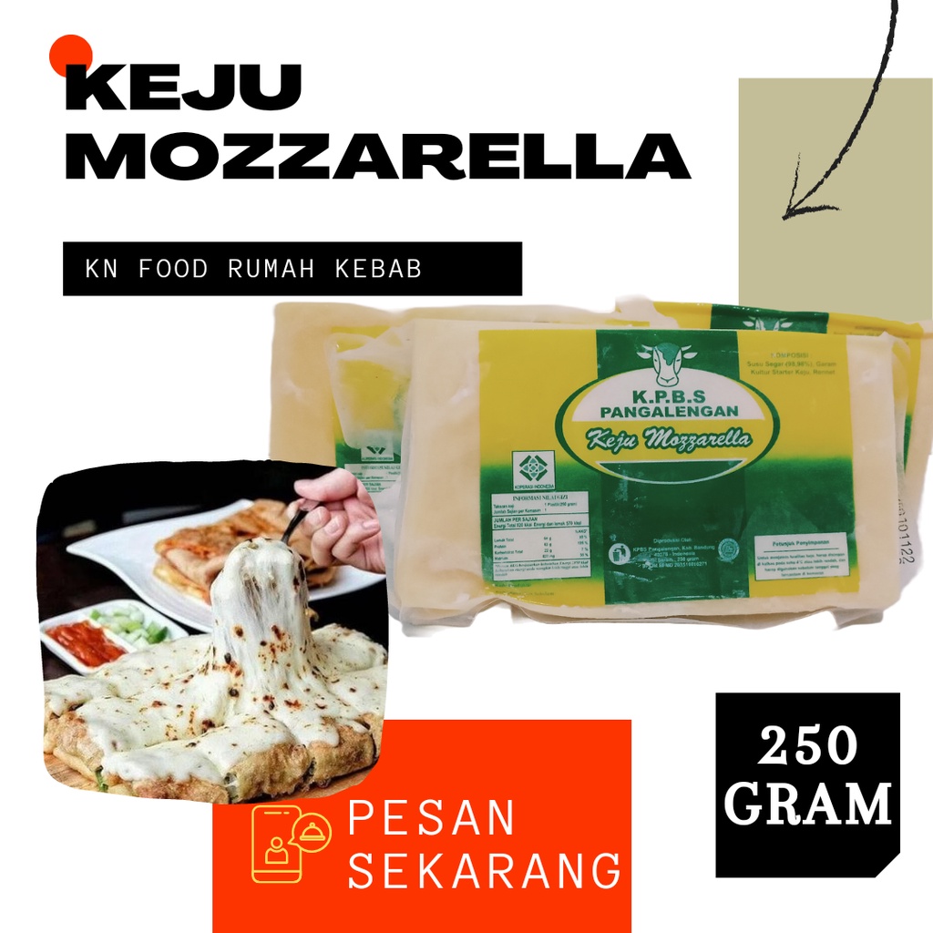 

Keju Mozrella Harga Terjangkau 250 gr-Mozarella Serbaguna