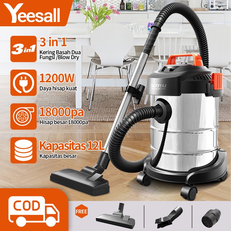 Penyedot Debu 3in1 Multifungsi Vacuum Cleaner 15 liter Sedot Basah Kering Vacum Blower Wet Dry Penyedot Debu