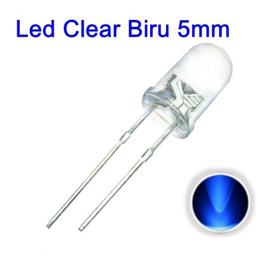 10Pcs LED 5mm P-Biru