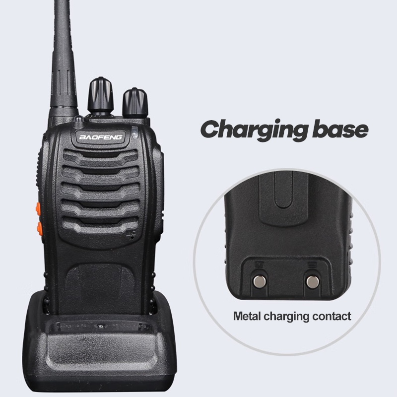 Baofeng BF 888S 5W Walkie Talkie UHF Transceiver Two Way Radio  Anti Jamming Set of 2 Original