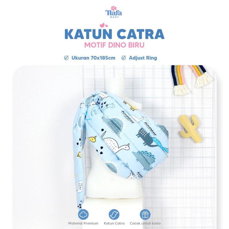 Gendongan Sling Bayi Gendong Samping Katun Catra By Nafa Baby