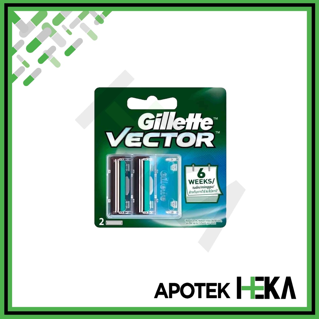 Gillette Vector Cart 2s - Mata Pisau Vector Razor isi 2 (SEMARANG)