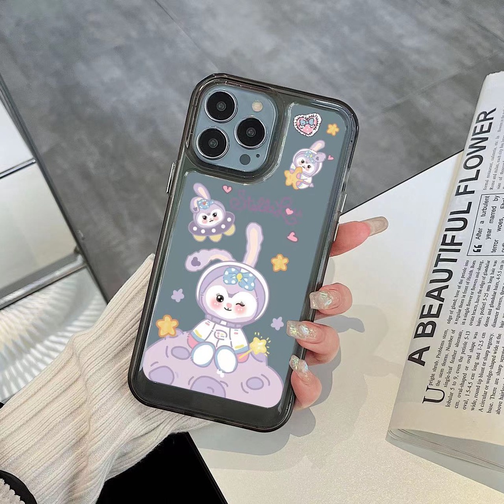 Casing Ponsel Lembut Kelinci Lucu Kompatibel Untuk IPhone Case14 13 12 11 Pro XS Max Transparan Shockproof TPU X XR 78 6 6S Plus Cover