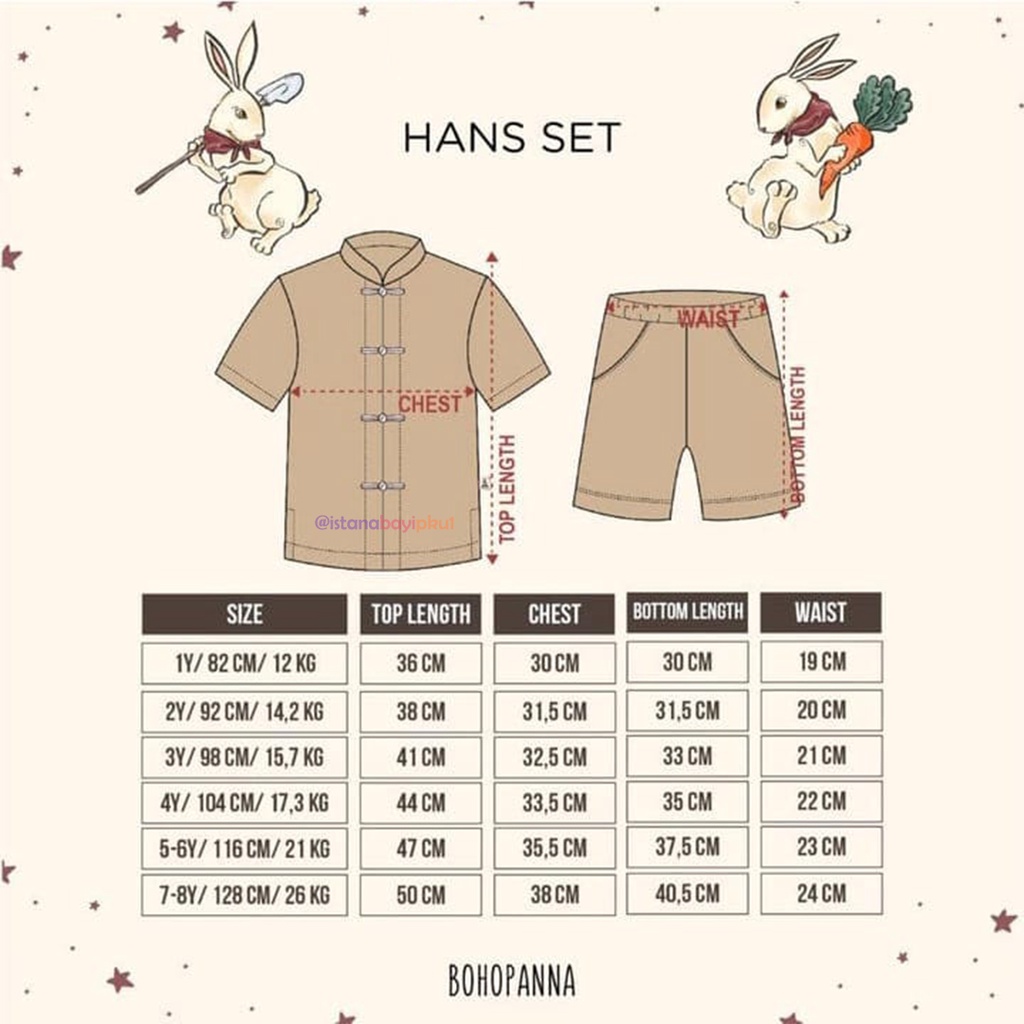 BOHOPANNA - HANS SET - Setelan Anak Laki-Laki 1 - 8 TAHUN