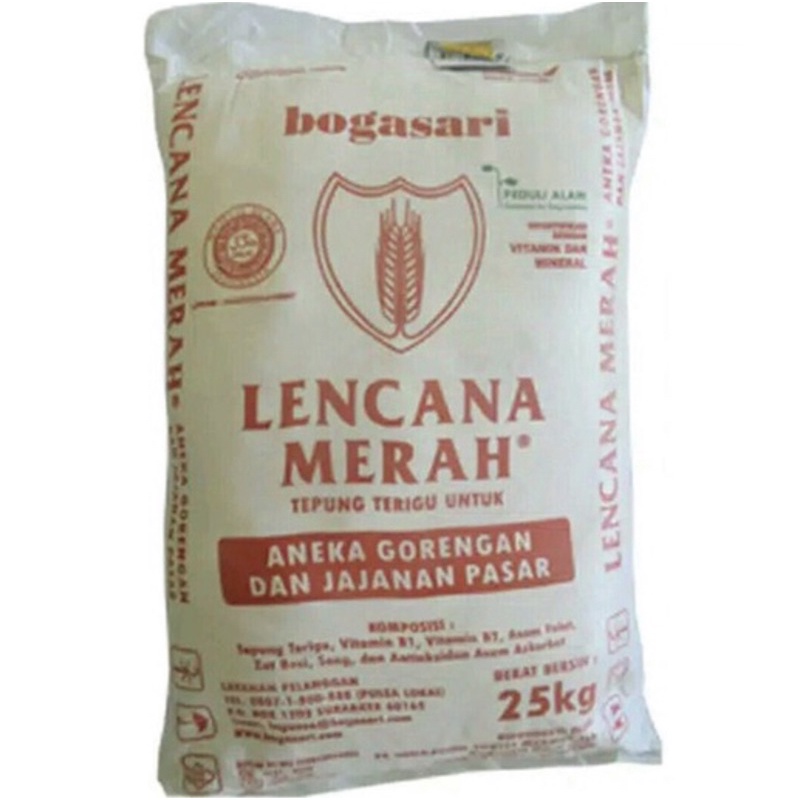 TEPUNG TERIGU LENCANA MERAH REPACK 1 KG