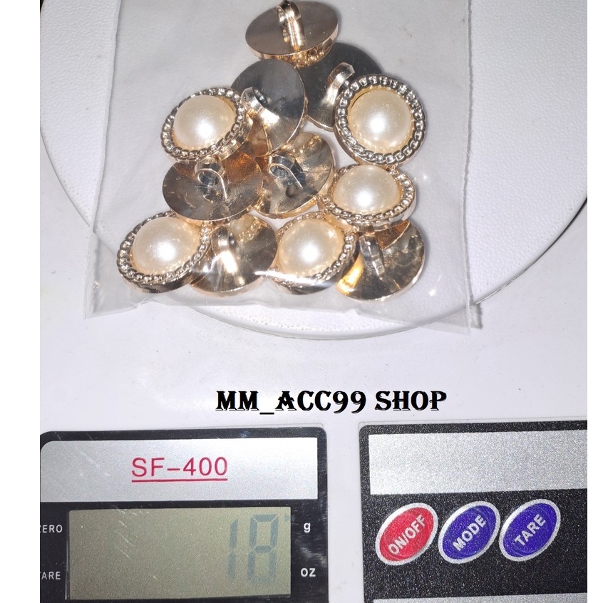 12 PCS KANCING JAMUR TIMBUL LIST RANTAI 21MM 2,1CM