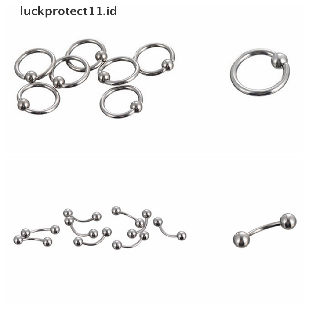 /Fashion Hot// Fashion// Perhiasan Tubuh Stainless Steel Alis Lidah Bar Labret Bibir Hidung Rings.