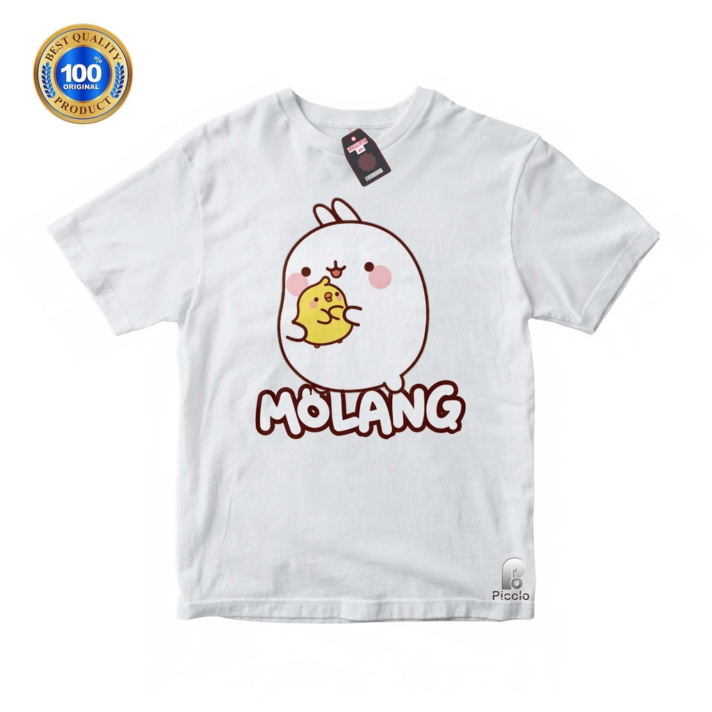 BAJU ANAK KAOS ATASAN ANAK MOTIF MOLANG UNISEX Bahan COTTUN (FREE NAMA)