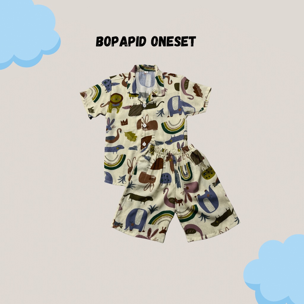 Setelan Baju Anak Rayon | Setelan Rayon Anak | Set Piyama Anak Rayon Unisex | Oneset Baju Anak Rayon