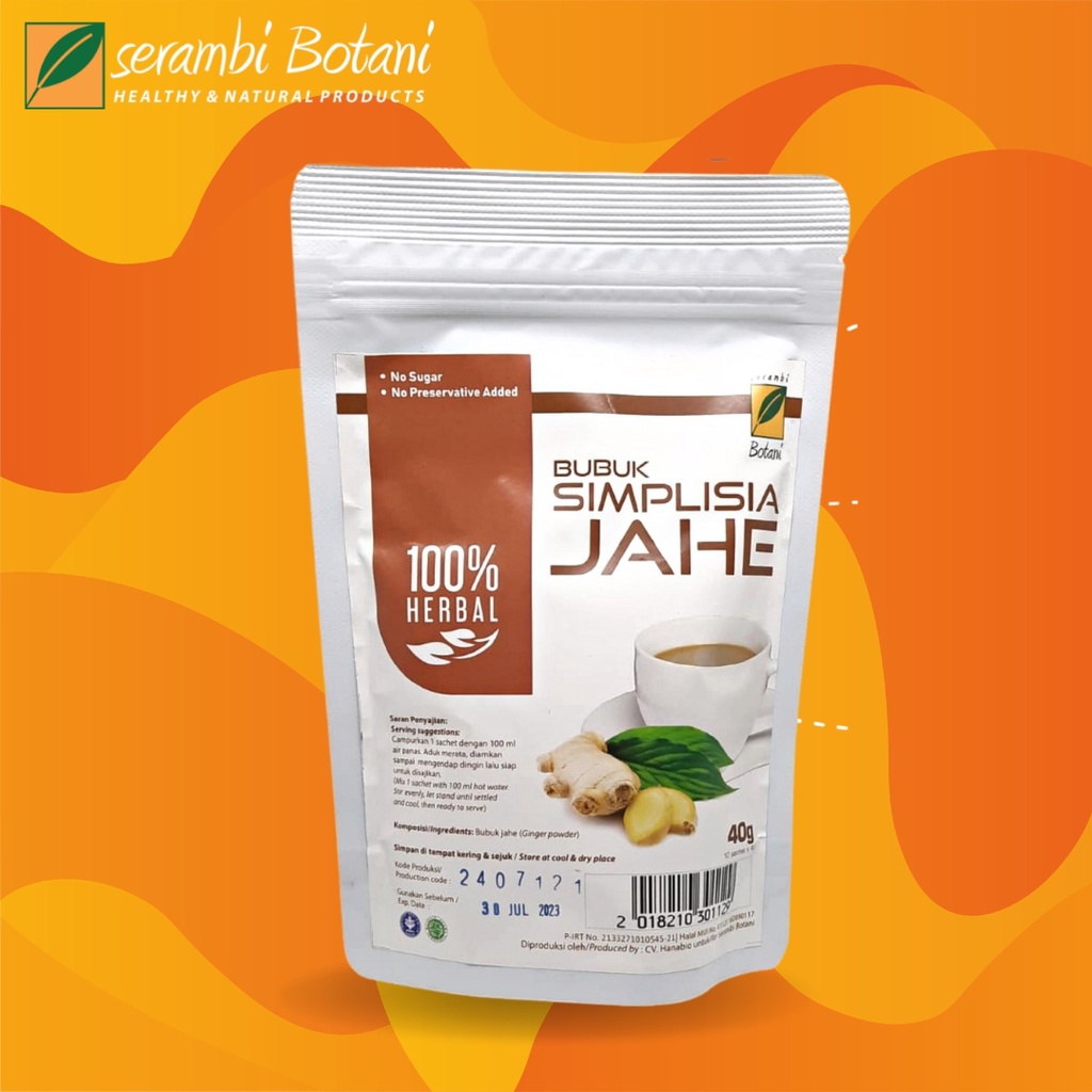 

Simplisia Jahe 40gr