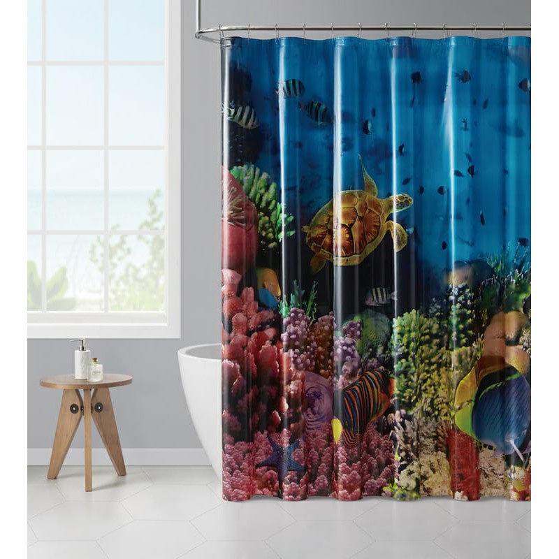 (Serba Serbi) Gorden Kamar Mandi Shower Curtain /Tirai Kamar Mandi Jendela 180x180cm Terlaris