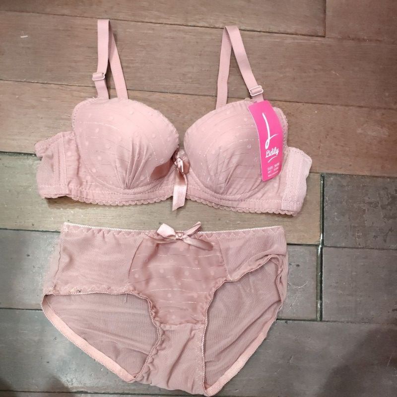 UIY LYDYLY BRA SET - BH SET BAHAN LACE 32269 BERKAWAT
