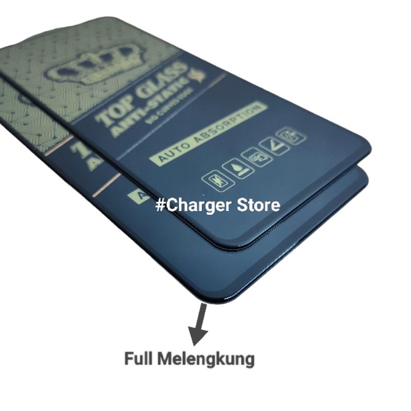 Realme C1 C2 C3 C11 C12 C15 C17 C11 2021 Tempered Glas Kaca Anti Static Full Cover
