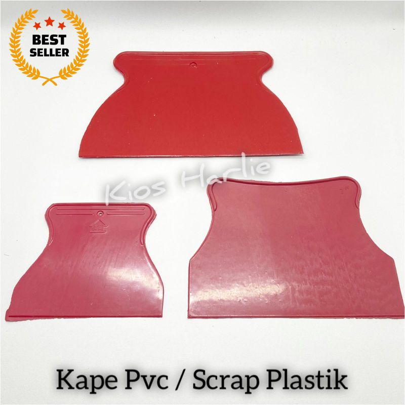 kape plastik pvc, kape pvc merah, skrap pvc