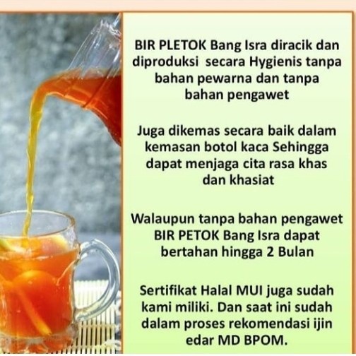 Bir Pletok Dapoer Mpok Memey khas Betawi  250ML &amp; 600ML( Non Alkohol )