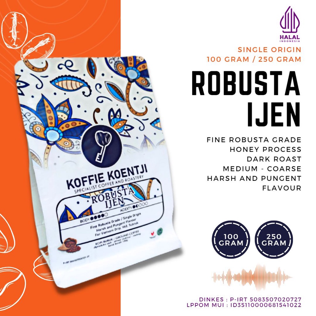 

Kopi Robusta Ijen 100gram / 250gram