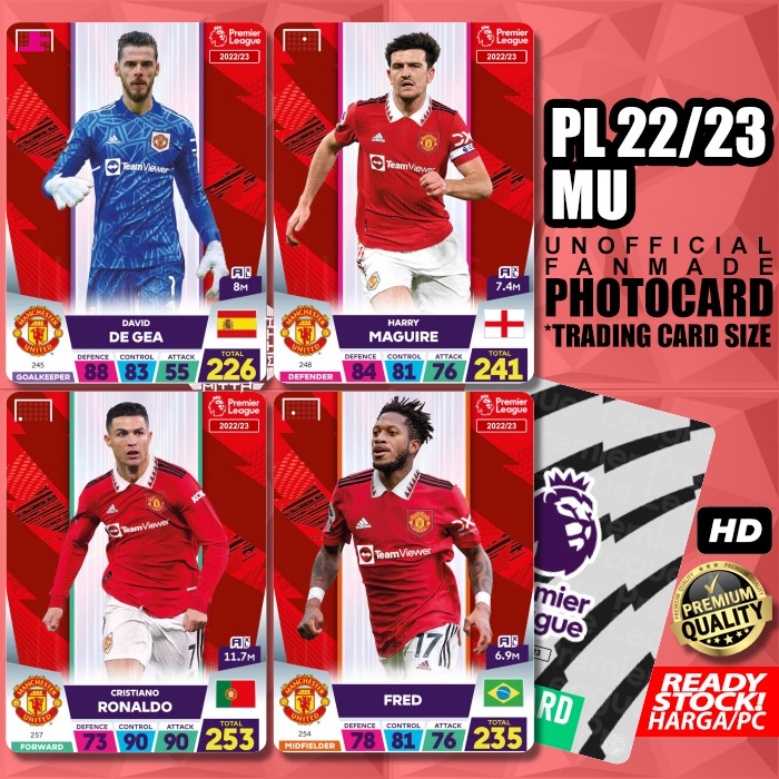 Photocard Player PL MU 2022/23 Unofficial Trading Card Kartu