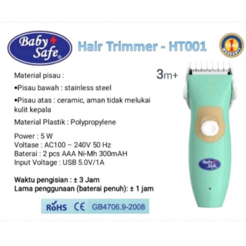 HAIR TRIMMER BABYSAFE