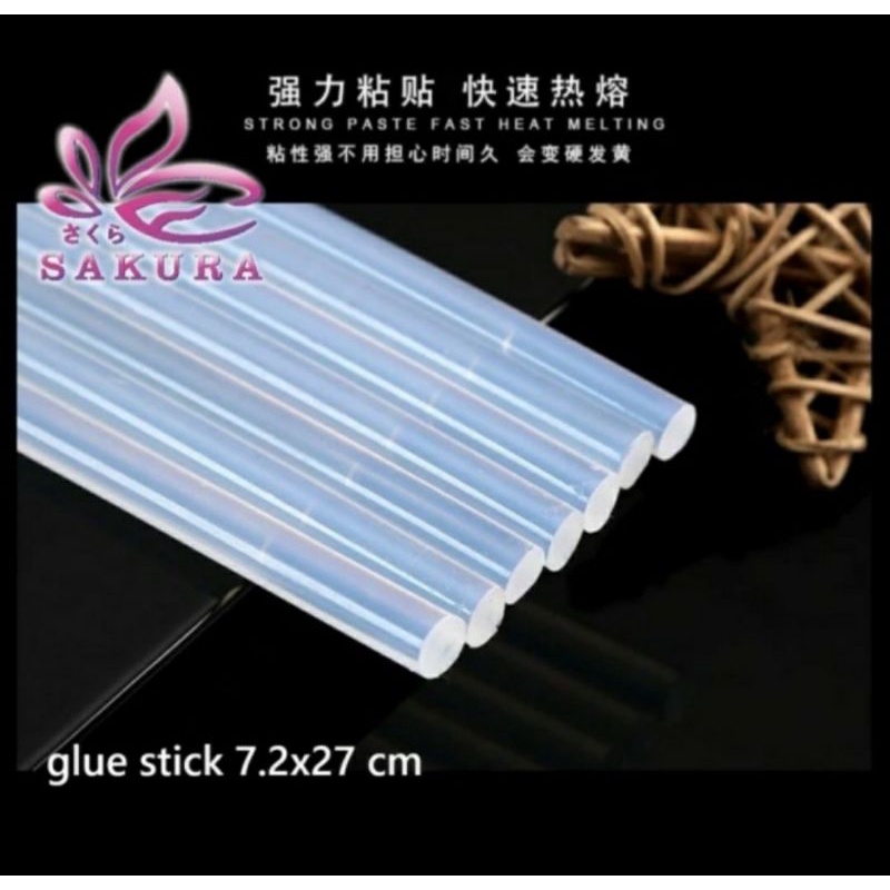 

GLUE STICK besar / Lem tembak besar - ukuran 1,1mm x 28cm - 1kg