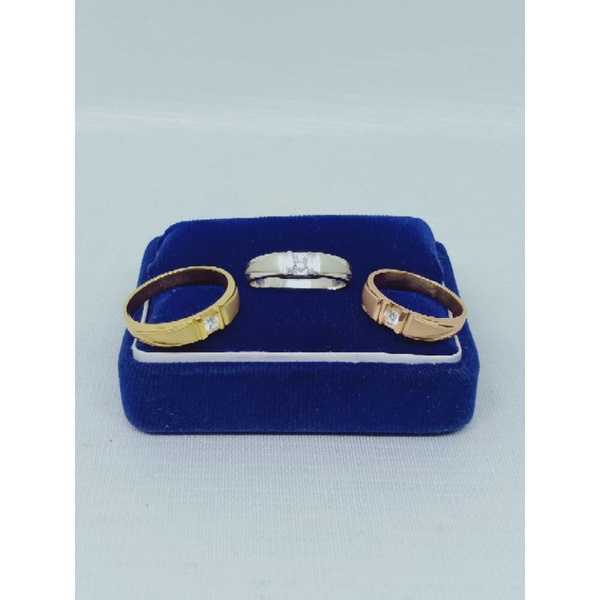 Cincin ring mp 1 + dove / wedding rings /cincin perak asli silver 925 lapis emas/ cincin fashion wanita terbaru