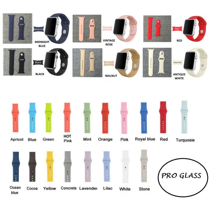 Apple Watch iWatch 38mm / 40mm / 41mm / 42mm / 44mm / 45mm / 49mm ULTRA Sport Strap Band  rubber series 1 - 8 / SE