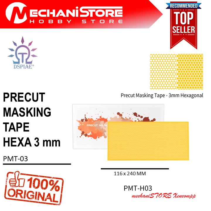 DSPIAE PRECUT MASKING TAPE HEXAGONAL 3mm