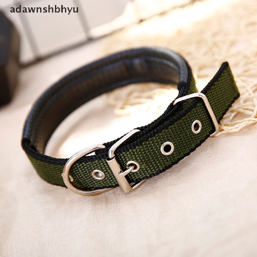 Adawnshbhyu Nylon Dog Collar Untuk Anjing Kecil Sedang Besar Teddy Keji Pitbull Bulldog Beagle ID