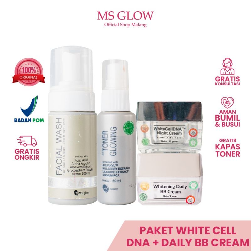 MS GLOW Paket White Cell DNA Set Isi 4