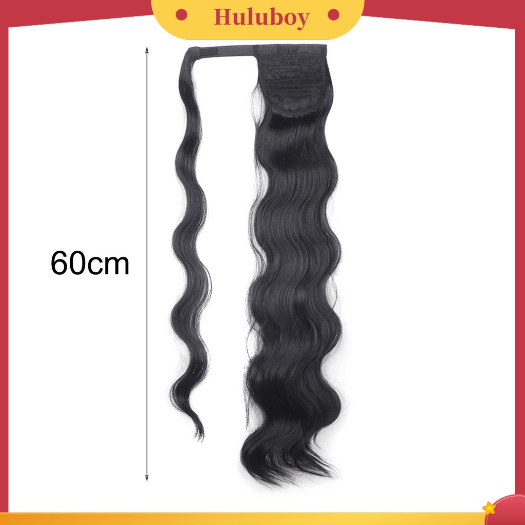 Wig Rambut Palsu Bentuk Ponytail Keriting Tahan Panas Untuk Makeup