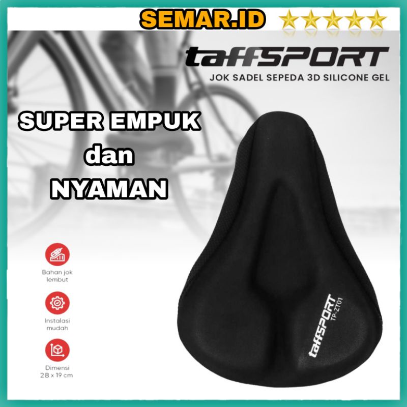 Cover Jok Sadel Sepeda 3D Silicone Gel Empuk Pelindung Sadel